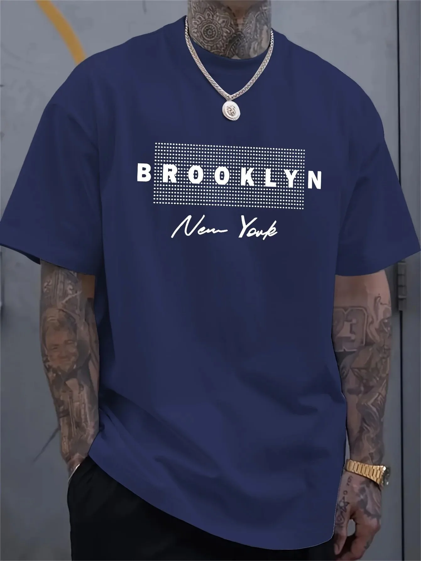 قميص رجالي مطبوع عليه حروف نيو - مراجعة Street Fashion Of New York وسعره