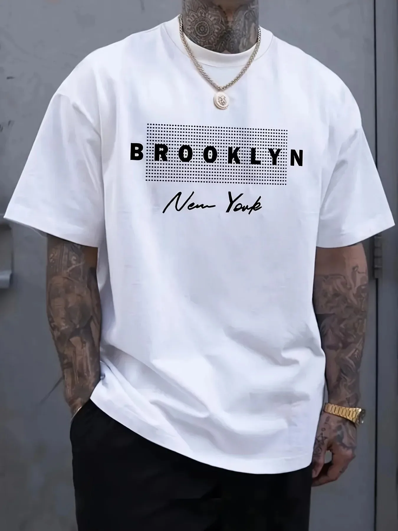 قميص رجالي مطبوع عليه حروف نيو - مراجعة Street Fashion Of New York وسعره