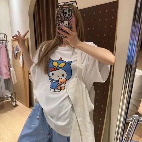 تي شيرت مطبوع عليه هالو كيتي ب - مراجعة Street Fashion Jersey وسعره