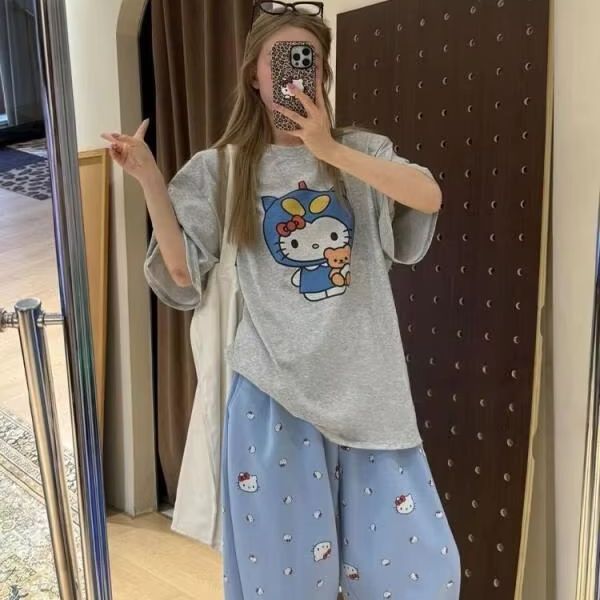 تي شيرت مطبوع عليه هالو كيتي ب - مراجعة Street Fashion Jersey وسعره