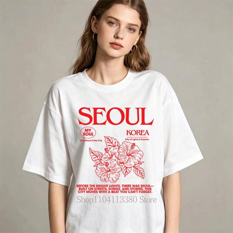 تي شيرتات نسائية بطبعة الكركدي - مراجعة Street Fashion Of Seoul وسعره