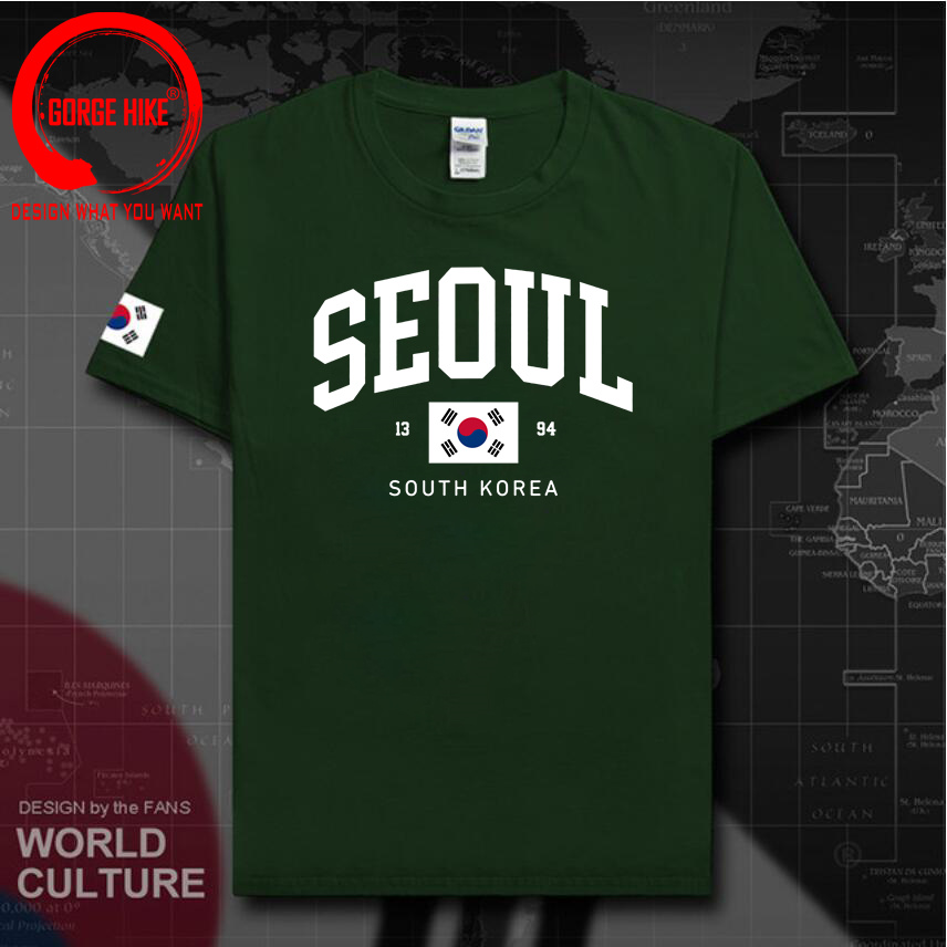 تيشيرتات للجنسين بتصميم علم كو - مراجعة Street Fashion Of Seoul وسعره