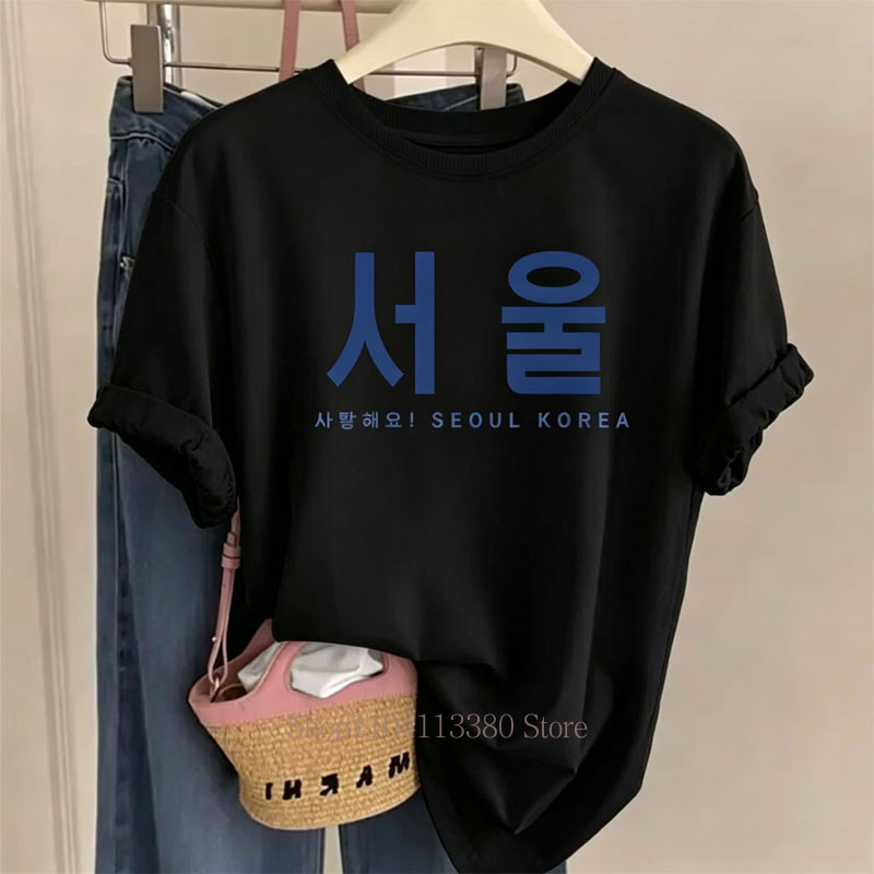 تي شيرتات نسائية بطبعة جرافيك  - مراجعة Street Fashion Of Seoul وسعره